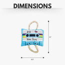 Old School Plush Dog Toy Combo (Cassette Tape & Boom Box)