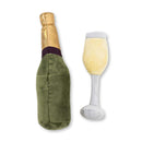 Champawgne-Cheers Crinkle and Squeaky Plush Dog Toy Combo