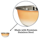 Eco-Friendly Stainless Steel Deep Dog Bowl - Peach Coral