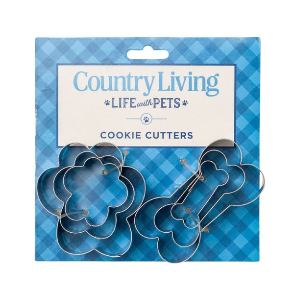 Stainless steel cookie cutters for baking homemade dog treats