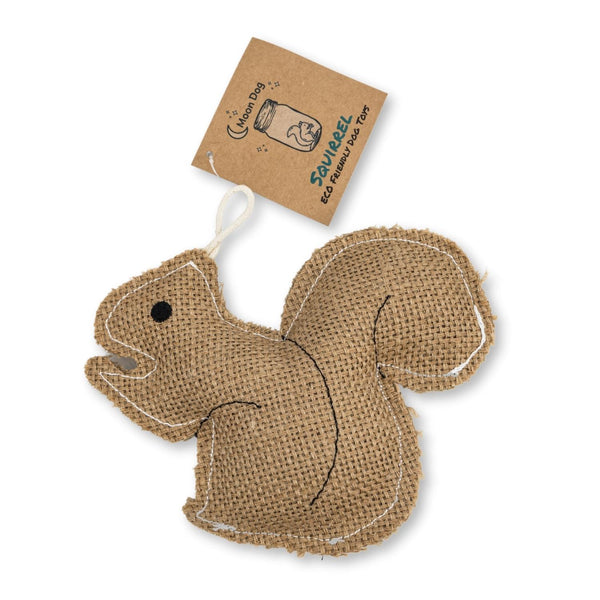 Eco-friendly jute squirrel dog chew toy