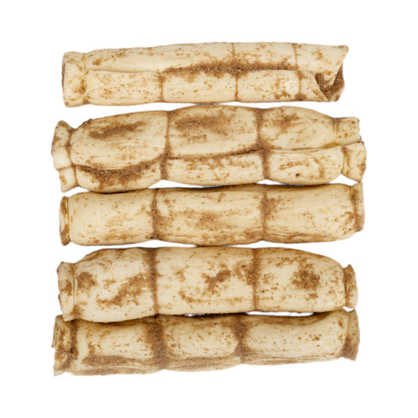 Beef cheek rolls for dogs peanut butter flavored natural dog chew