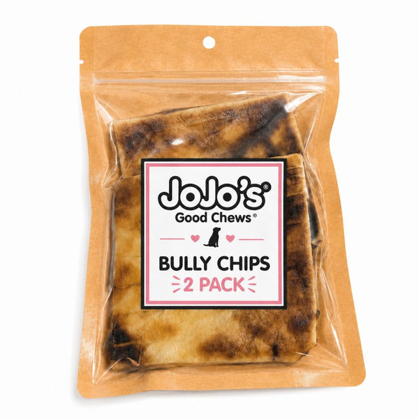 Water Buffalo-Basted Beef Cheek Chips Grab N Go 2-Pack, Case of 12, natural beef cheek dog chews basted with water buffalo