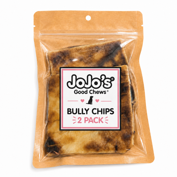 Water Buffalo-Basted Beef Cheek Chips Grab N Go 2-Pack, Case of 12, natural beef cheek dog chews basted with water buffalo