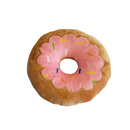Plush Strawberry Donut Dog Toy - Soft, Chewy, and Cuddly