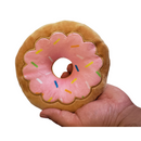 Plush Strawberry Donut Dog Toy - Soft, Chewy, and Cuddly