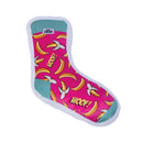 Whimsy Wonders Squeaky Sock Plush Dog Toys - Banana Woof