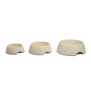Bamboo Dog Bowl - Eco-Friendly, Non-Toxic, White Swan Design