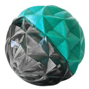 Durable Dog Chew Toy with Textured Geometric Ball Design