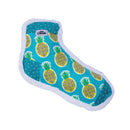 Whimsy Wonders Squeaky Sock Plush Dog Toys- Pineapple Bones