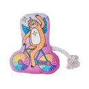 Ride Along: Slow Biker Crinkle and Squeaky Plush Dog Toy
