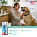 UBAVET Complete Dental Kit for Dogs & Cats | Dual-Enzyme Toothpaste & Toothbrush
