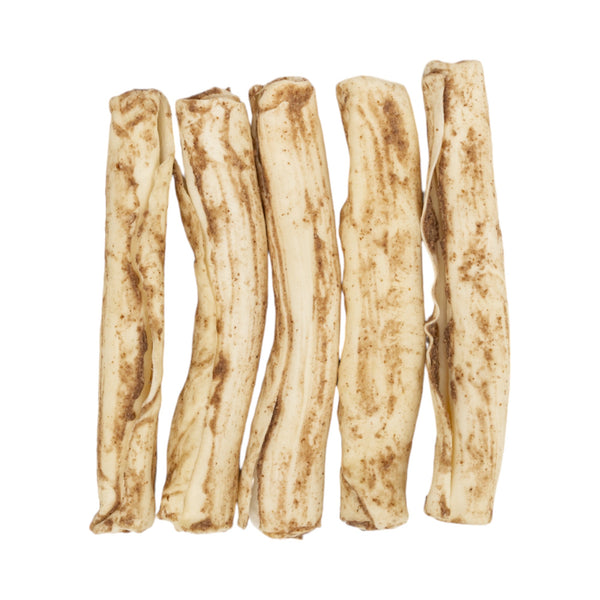 10-inch retriever roll dog chew with peanut butter or meat coating