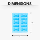 Country Living Bone-Shaped Silicone Baking Tray (10-Cavity Mold) –  (6-Pack on Clip Strip)