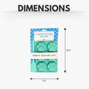 Country Living 3-Piece Silicone Baking Kit – Includes 2 Baking Trays (6-Cavity Paw Print Mold) & Spatula