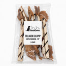 10 inch Chicken-Wrapped Collagen Lollipops, natural chicken-wrapped collagen dog chews for dogs