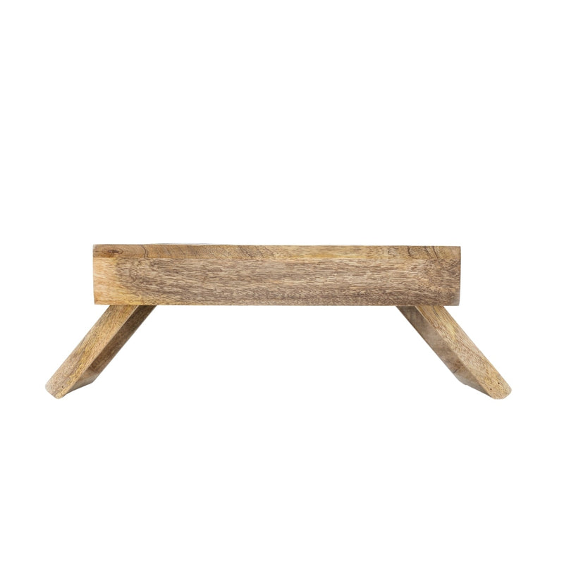 Eco-Friendly Elevated Dog Wood Feeder in Natural Wood Finish