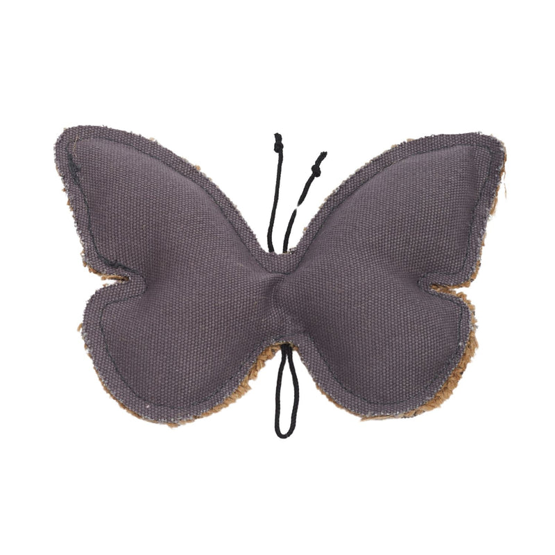 Sustainable Butterfly-Shaped Canvas & Jute Chew Toy for Dogs