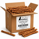 12-inch braided collagen stick dog chew
