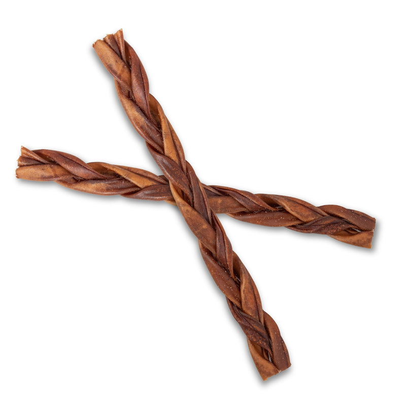 Braided Collagen Stick Dog Treats - 12" Standard (25/case)