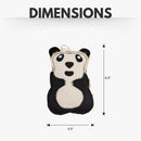 Sustainable Panda-Shaped Canvas & Jute Chew Toy for Dogs