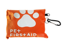 19 Piece Pet Travel First Aid Kit with Carabiner (6-Pack on Clip Strip with S-Hook)
