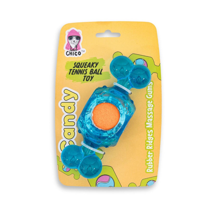 Candy-Inspired TPR Squeaky Tennis Ball Dog Toy