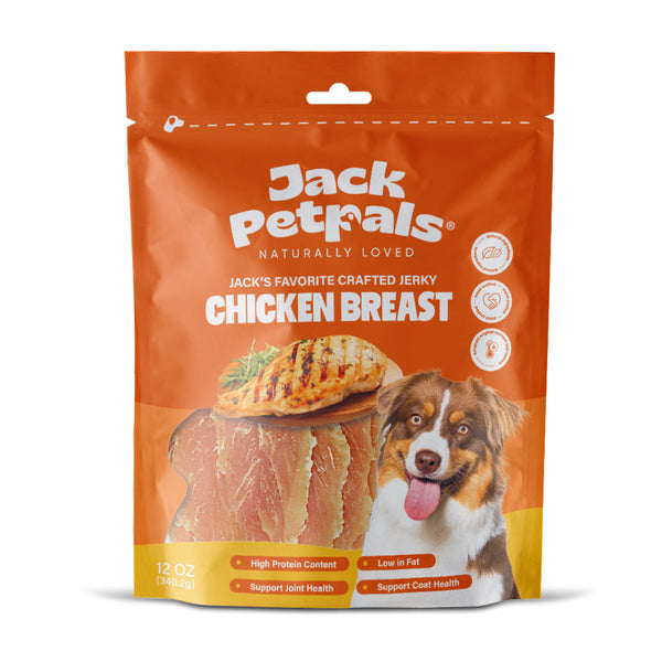 Jack PetPals Jack’s Favorite Crafted Jerky Chicken Breast Dog Treats (12oz)