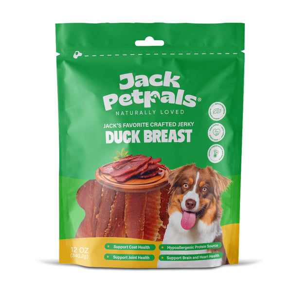 Jack PetPals Jack’s Favorite Crafted Jerky Duck Breast Dog Treats (12oz)