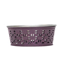 Eco-Friendly Stainless Steel Farmhouse Dog Bowl - Plum Wine (16oz)