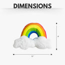 Enchanted Rainbow Magical Squeaker & Crinkle Plush Dog Toy