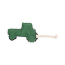 Vegan Leather Green Tractor Eco-Friendly Dog Toy - Non Toxic
