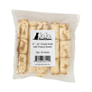 9”–10” Peanut Butter Basted Beef Cheek Rolls – All-Natural, Long-Lasting Dog Treats (5-Count)