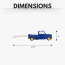 Blue Pickup Truck Dog Toy – Crafted from Vegan Leather