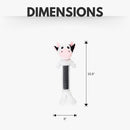 Black and White Cow Corduroy Plush Squeaking Dog Chew Toy