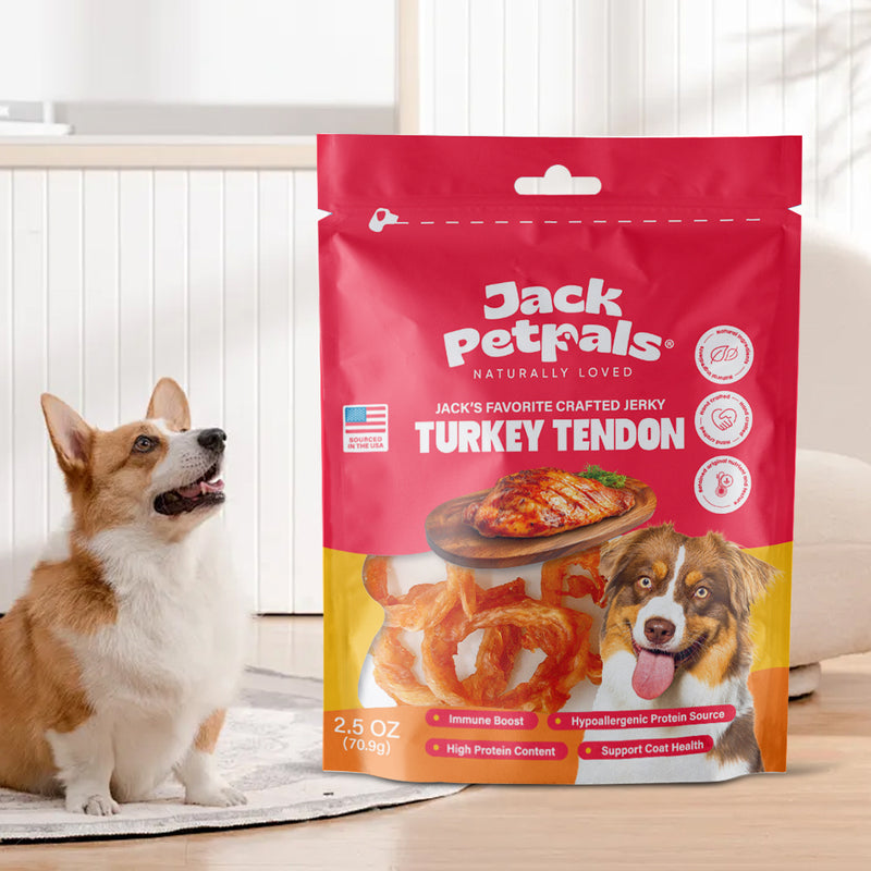 Jack PetPals Jack’s Favorite Crafted Jerky Turkey Tendon Dog Treats (2.5oz)