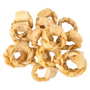 4" Puff Beef Braided Collagen Rings | Natural Dog Chews