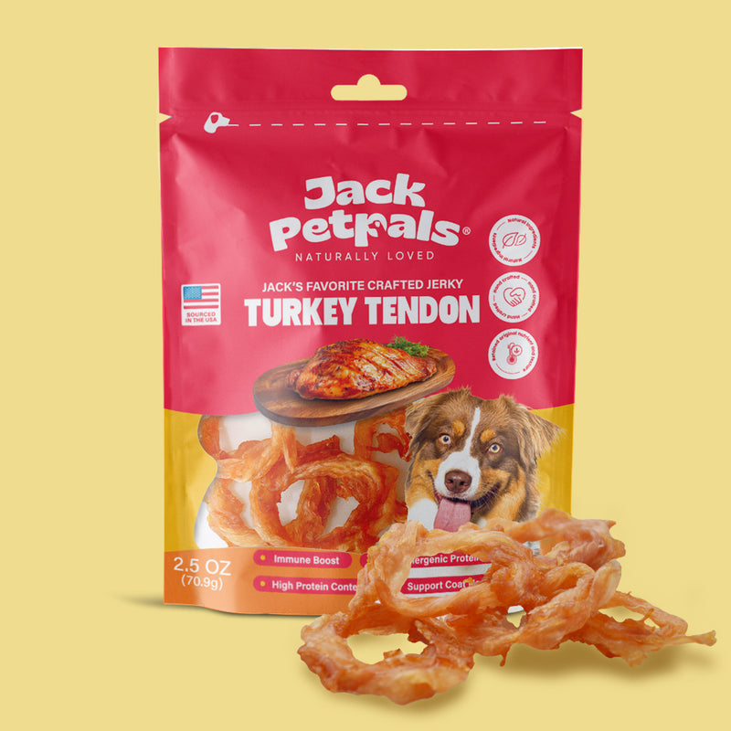 Jack PetPals Jack’s Favorite Crafted Jerky Turkey Tendon Dog Treats (2.5oz)