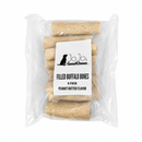5-6" Buffalo-Filled Bones Natural Dog Chews, protein-rich filled bones for dogs with a satisfying texture and long-lasting chew
