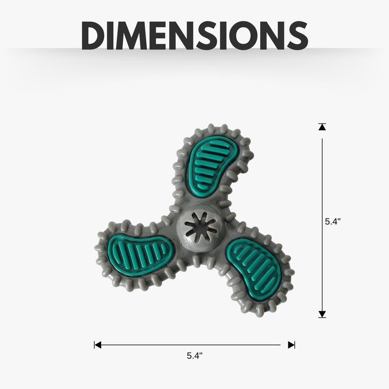 TPR Dental Spinner Dog Toy - For Light/Medium Chewers