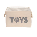 Country Living Foldable Fabric Dog Toy Storage Bin
