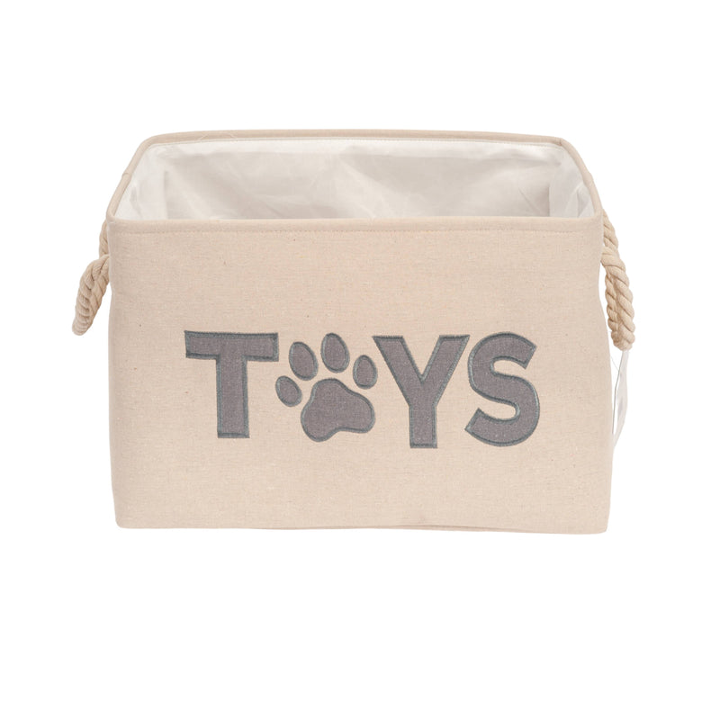 Country Living Foldable Fabric Dog Toy Storage Bin