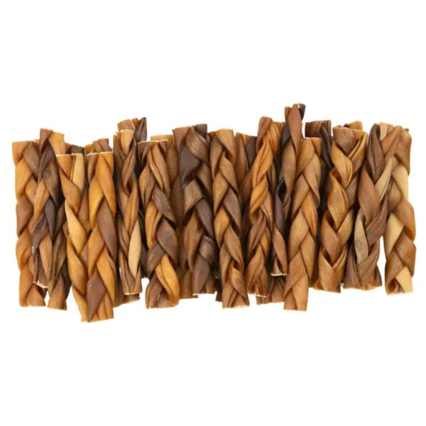 6-inch thick braided collagen stick dog chews (25-count)