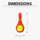 Eco-Friendly Squeaky TPR Tennis Ball Dog Toy with Treat Fill