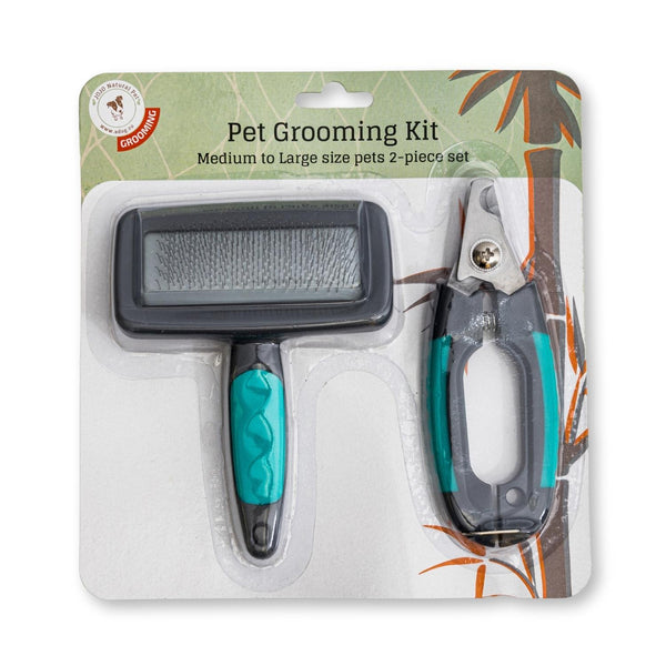 2-in-1 Essential Pet Grooming Kit - Brush & Clippers Set