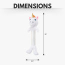 Skinny Slim Thermoplastic Rubber Unicorn Corduroy Dog Toy
