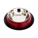 Eco-friendly Non Skid Ribbed Cat & Dog Bowl (Merlot Red)