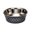 Eco-friendly Stainless Steel Farmhouse Dog Bowl - Gray