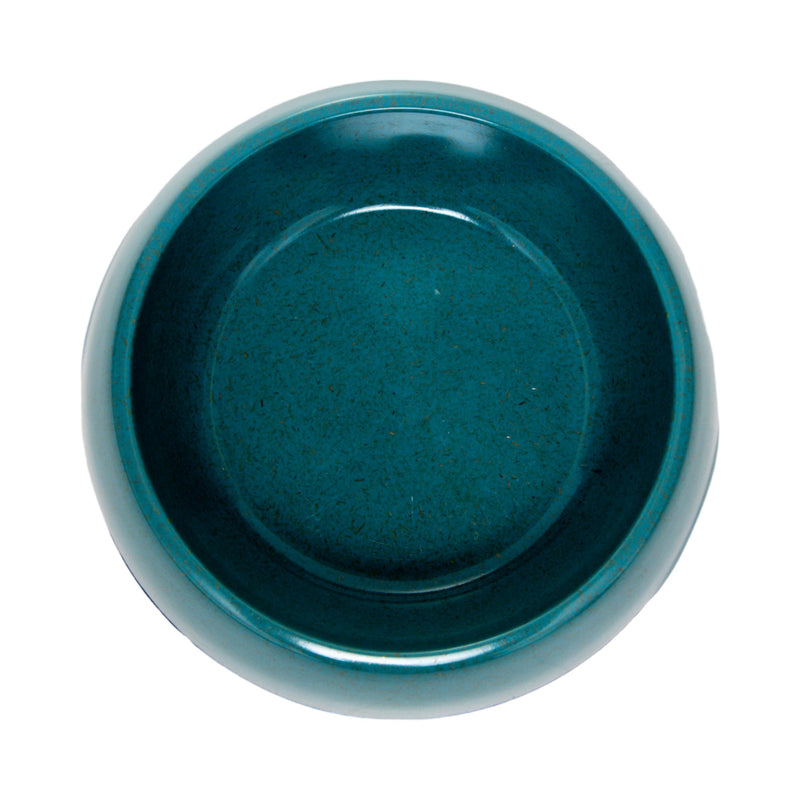 Bamboo Dog Bowl - Eco-Friendly, Non-Toxic, Teal Blue Design