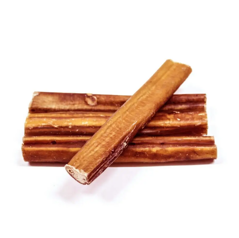 Natural Beef Bully Stick Dog Treats - 6" Jumbo (2-Pack)